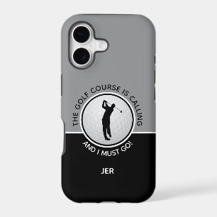 Golf Course Mens Funny Sports Quote Black Grey