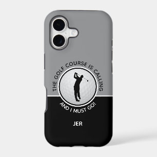 Golf Course Mens Funny Sports Quote Black Grey