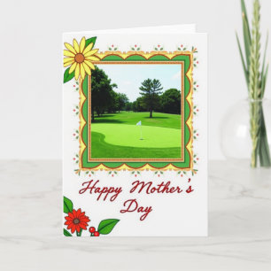 Golf Course Mothers Day Card