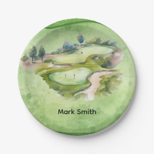Golf Course Paper Plates Golf Party Tableware fo