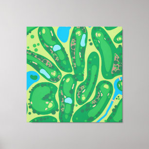 Golf Course Par Golf Course Green Canvas Print