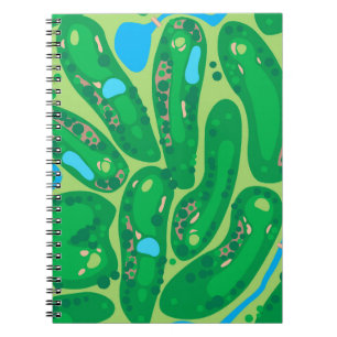 golf course par golf course green notebook