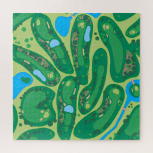 golf course par green landscape absract jigsaw puzzle