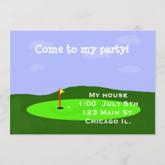Golf Course Party Invitation