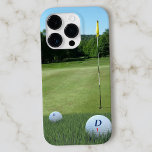 Golf Course Photo Golfer Fairway Monogrammed Ball Case-Mate iPhone 14 Pro Case<br><div class="desc">Upload your favourite fairway or any golfing photo to replace the one shown. Add your initial to the golf balls and your ball number too - I've gone with a number 1.  Have fun!</div>