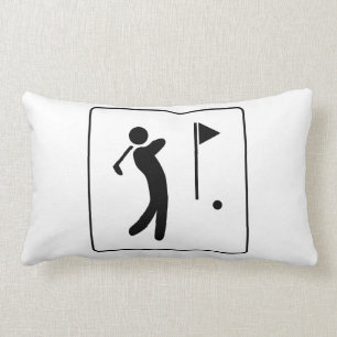 Golf Course Pictogram Lumbar Cushion