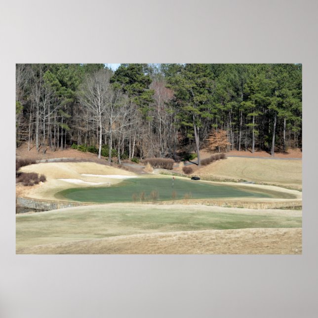 Golf course putting green poster (Front)