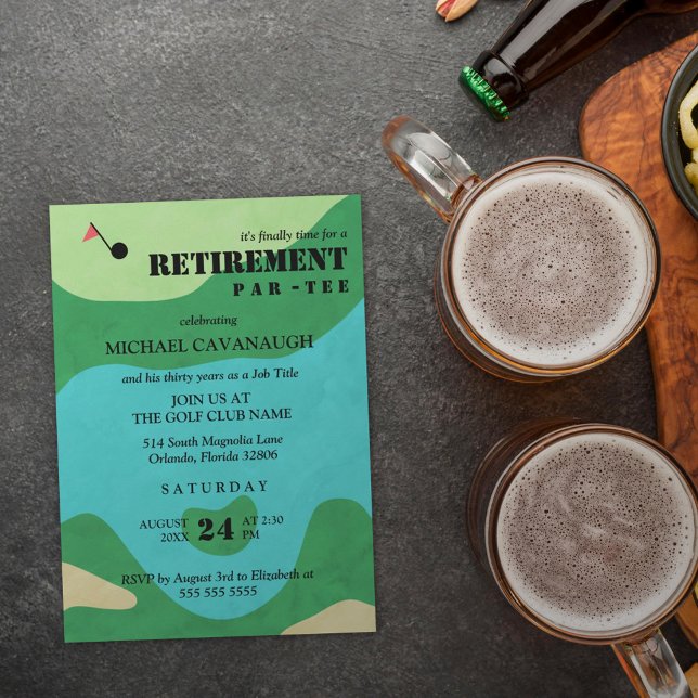 Golf Course Retirement Party Invitation (Creator Uploaded)