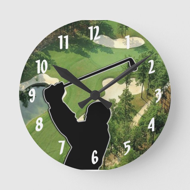 Golf Course   Round Clock (Front)
