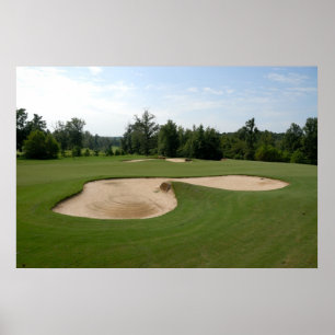 golf course sand trap poster
