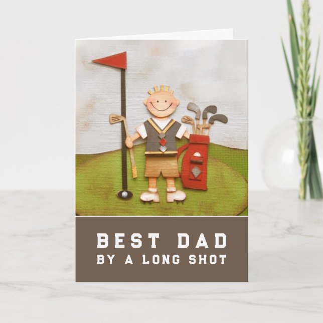 Golf Dad Father's Day Card (Front)