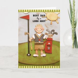 golf dad father's day card