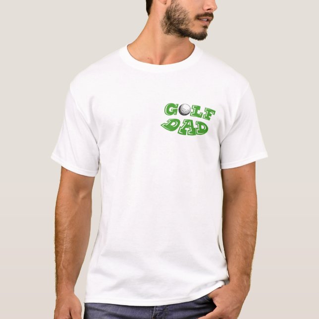 Golf Dad Father's Day Funny T-Shirt Design Graphic (Front)