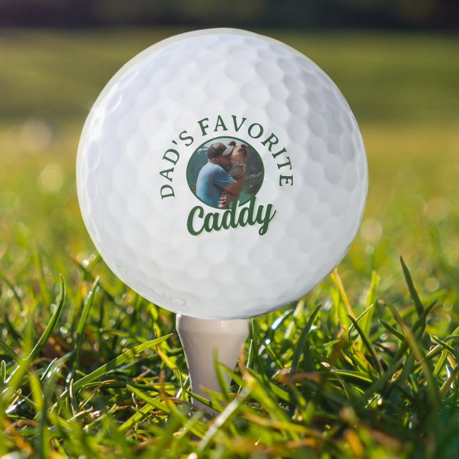 Golf Dad Favourite Caddy Custom Name  Balls (Help remind dad who his favorite caddy is - on and off the course! )