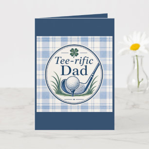 Golf Dad Happy Birthday Card Tee-rific Dad