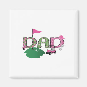 Golf Dad Hole In One Golf 1st Birthday Party  Magnet