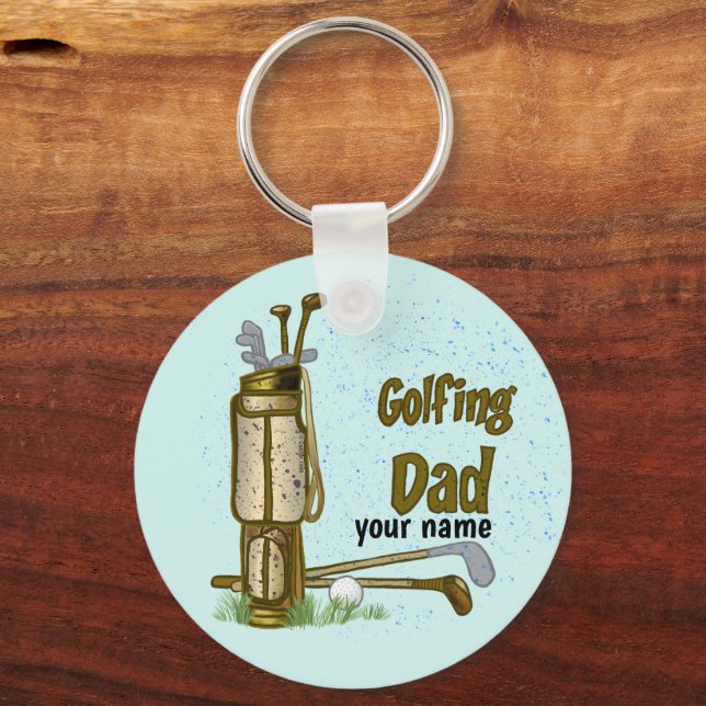 Golf Dad  keychain (Front)