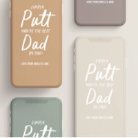 Golf dad modern khaki green typography funny chic