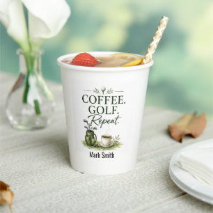 Golf daily coffee paper cups