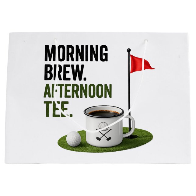 Golf Daily Life Collection  Large Gift Bag (Front)