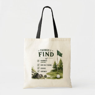Golf Daily Life Funny Checklist Collection Grocery Tote Bag