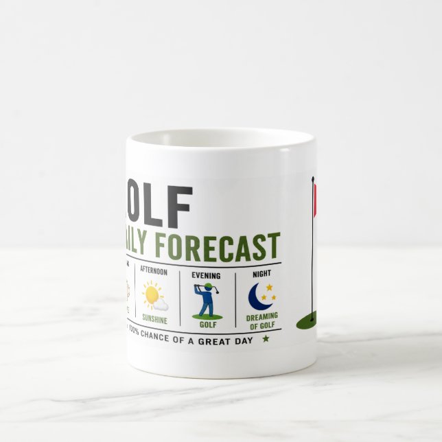 Golf daily life golfer coffee mug (Center)