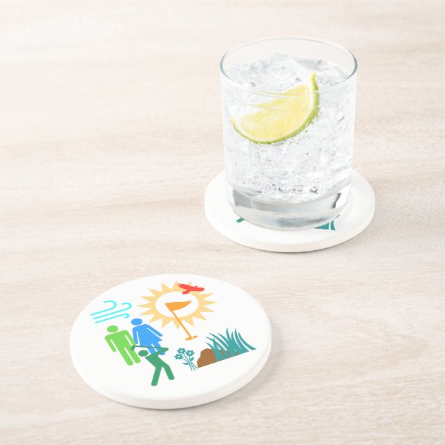 Golf Day Coaster (Side)