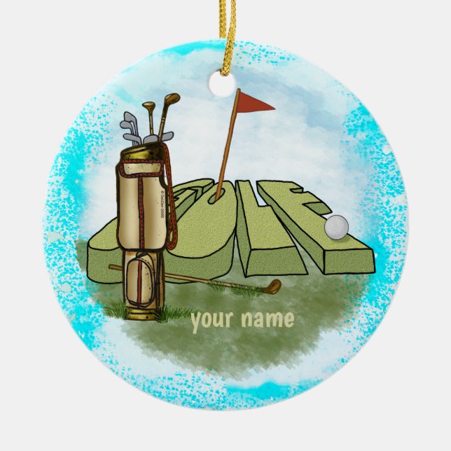Golf Day  ornament (Front)