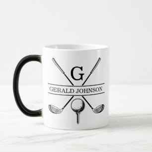 Golf Design Monogram Template Two-Tone Coffee Mug