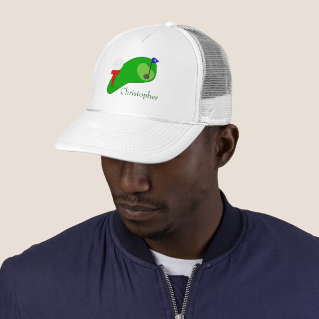Golf Design Trucker Hat (In Situ)