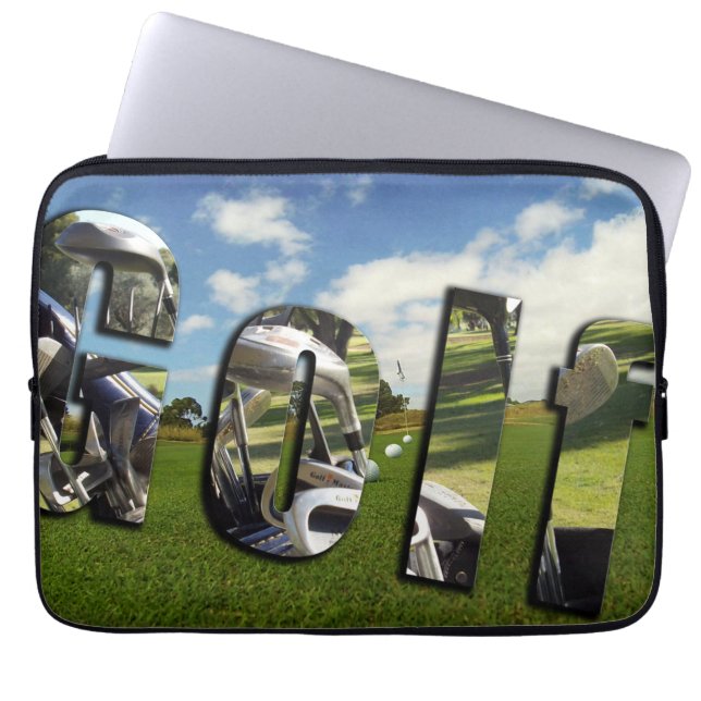 Golf, Dimensional Logo 13 inch Laptop Sleeve (Front)