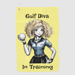 Golf Diva In Training - Women's Golf Towel