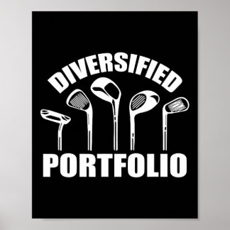 Golf Diversified Portfolio Funny Business Entrepre Poster