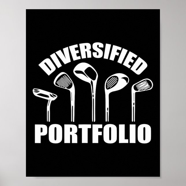 Golf Diversified Portfolio Funny Business Entrepre Poster (Front)