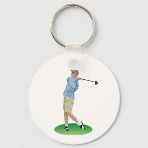Golf Drive Key Ring