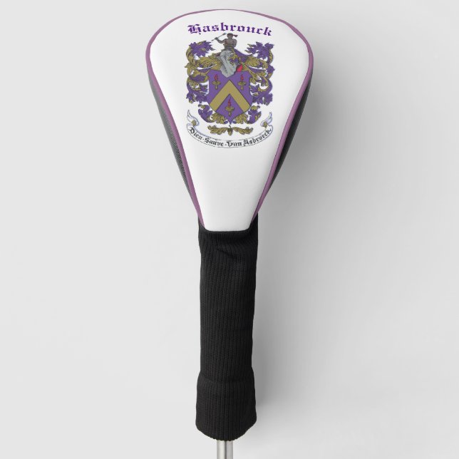 Golf Driver Cover with Family Crest (Front)