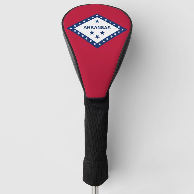 Golf Driver Cover with Flag of Arkansas, USA (Front)