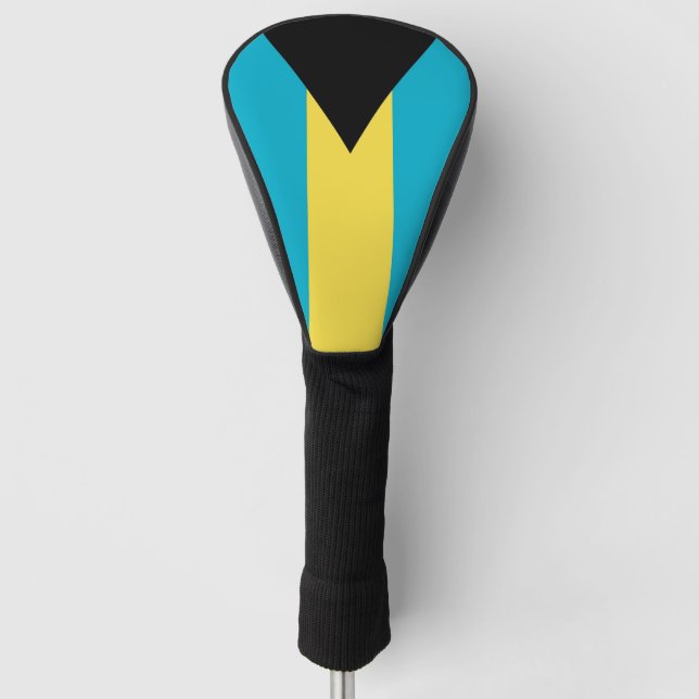 Golf Driver Cover with Flag of Bahamas (Front)