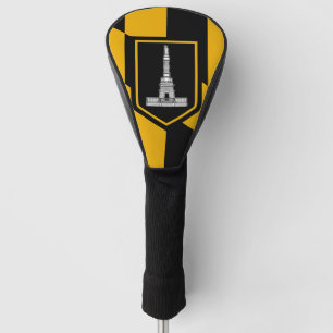 Golf Driver Cover with Flag of Baltimore, USA