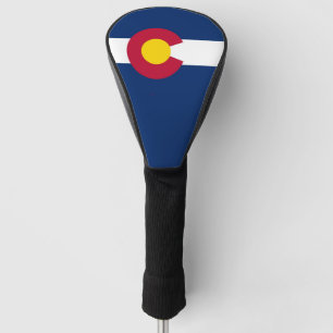 Golf Driver Cover with Flag of Colorado, USA