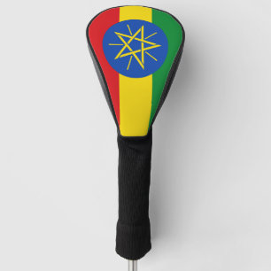 Golf Driver Cover with Flag of Ethiopia