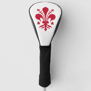 Golf Driver Cover with Flag of Florence, Italy