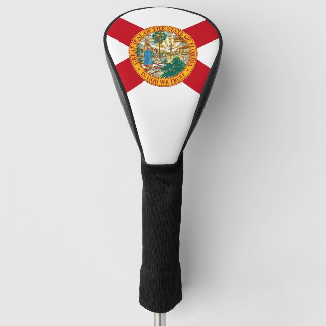 Golf Driver Cover with Flag of Florida, USA (Front)