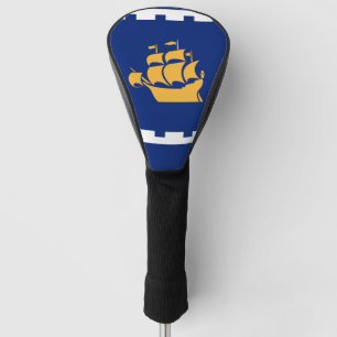 Golf Driver Cover with Flag of Quebec City, Canada