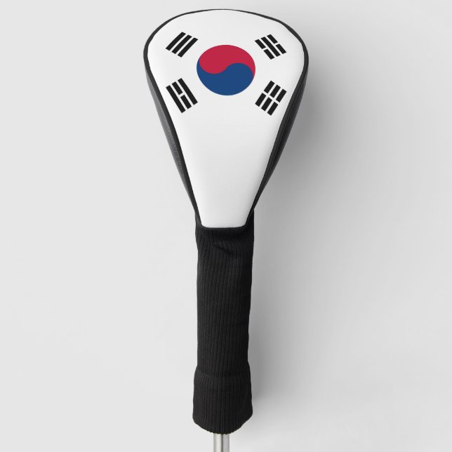 Golf Driver Cover with Flag of South Korea (Front)
