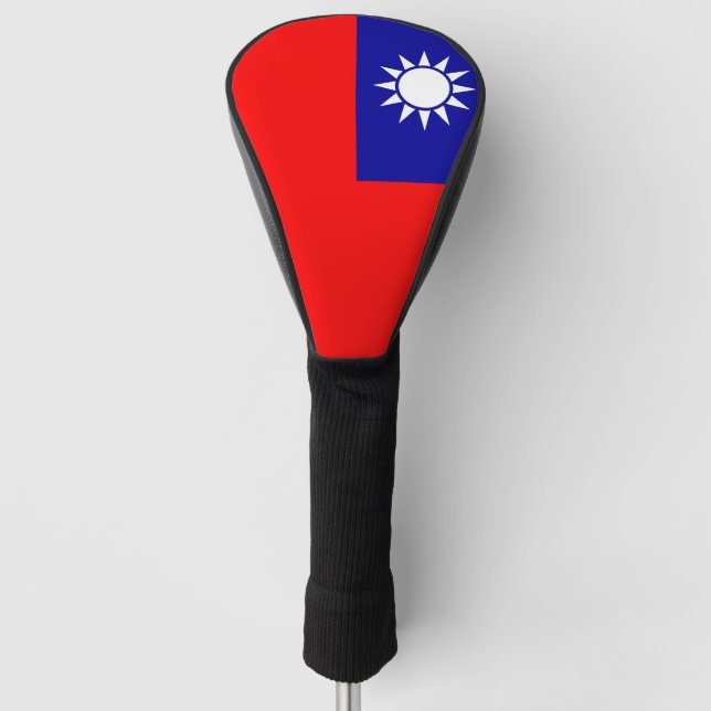 Golf Driver Cover with Flag of Taiwan (Front)