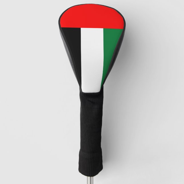Golf Driver Cover with Flag of UAE (Front)