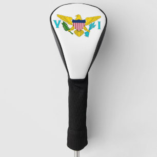 Golf Driver Cover with Flag of Virgin Islands, USA