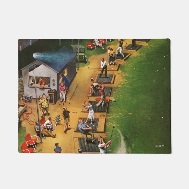 Golf Driving Range by John Falter Doormat (Front)