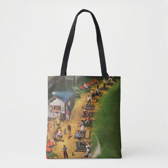 Golf Driving Range by John Falter Tote Bag (Front)